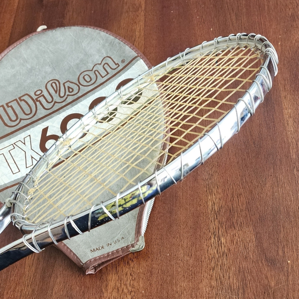 Vtg Wilson TX6000 Racket‎ Racquet and Cover - Picture 11 of 11